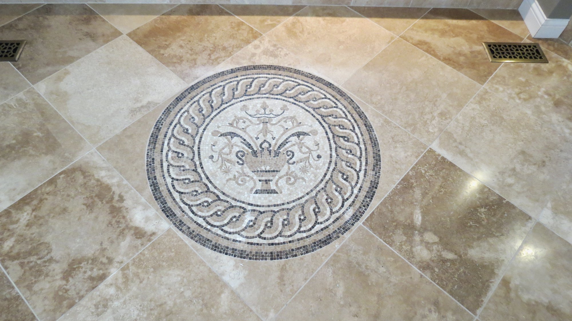 Custom tile work done by STL Tile Specialist